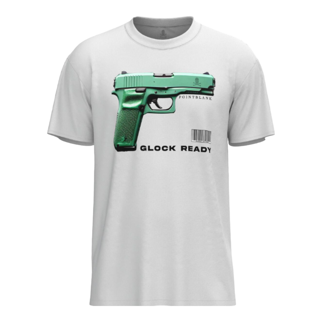 Point Blank Clock Tee White/ Green