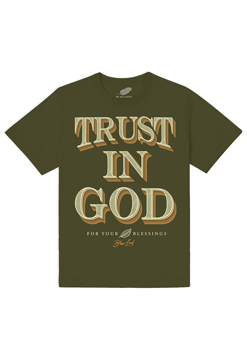 Blac Leaf Trust In God Tee Olive