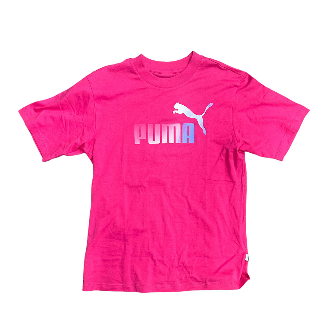PUMA ESS+ OMBRE RELAXED TEE , PINK