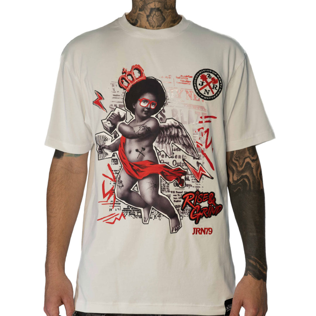 Juren Rise and Grind Tee White