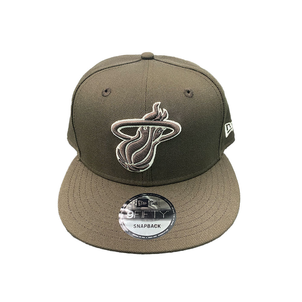 NEW ERA MIAMI HEAT BROWN SNAPBACK