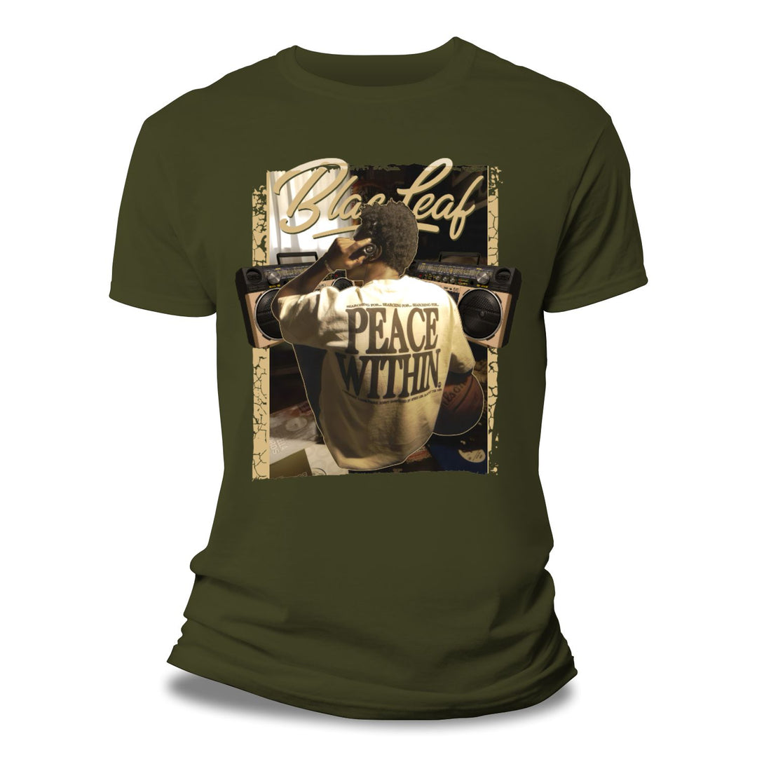 Blac Leaf Peace Within Tee Olive