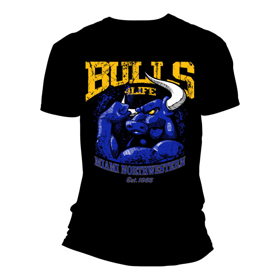 Risq Takers Bulls For Life Tee  Blk/Gold/Blue