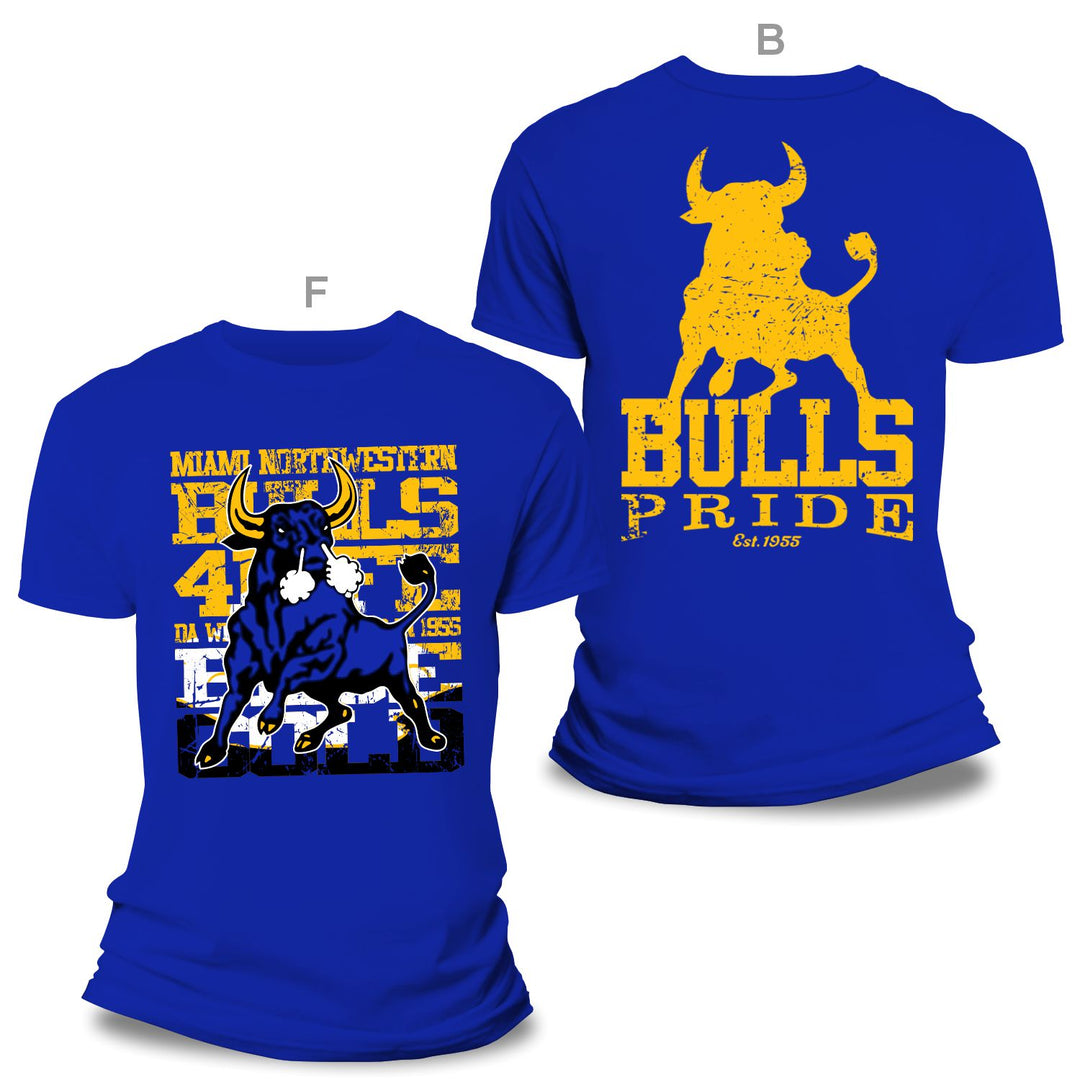 District Of Dade Miami Northwestern Bulls 4 Life Tee Navy