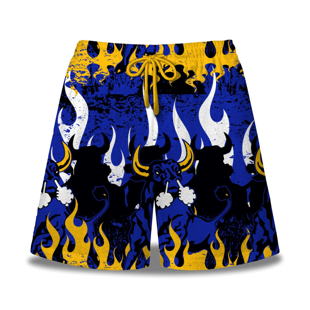 District Of Dade Miami Northwestern Bulls Short Navy And Yellow