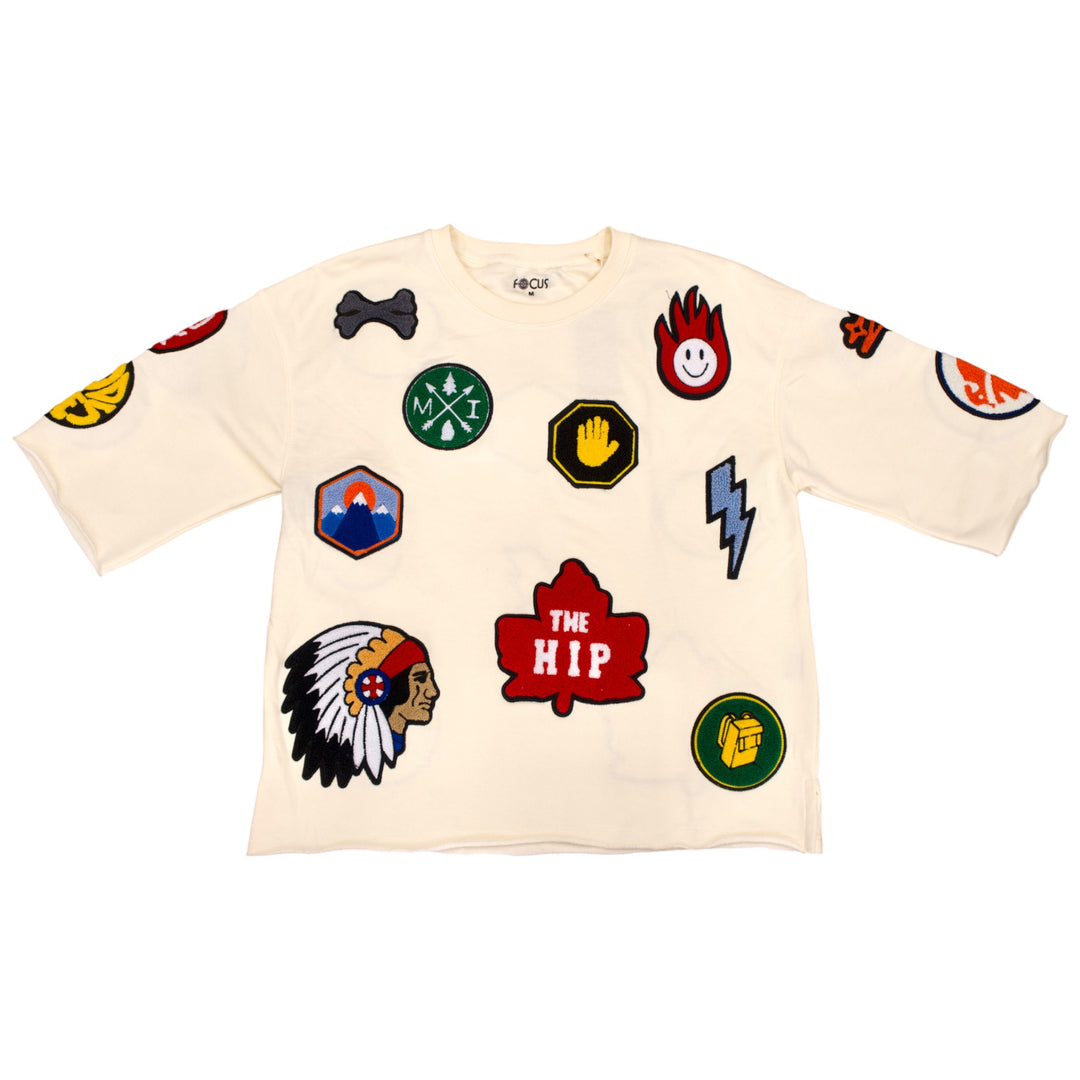 Focus Patchwork Crop Shirt