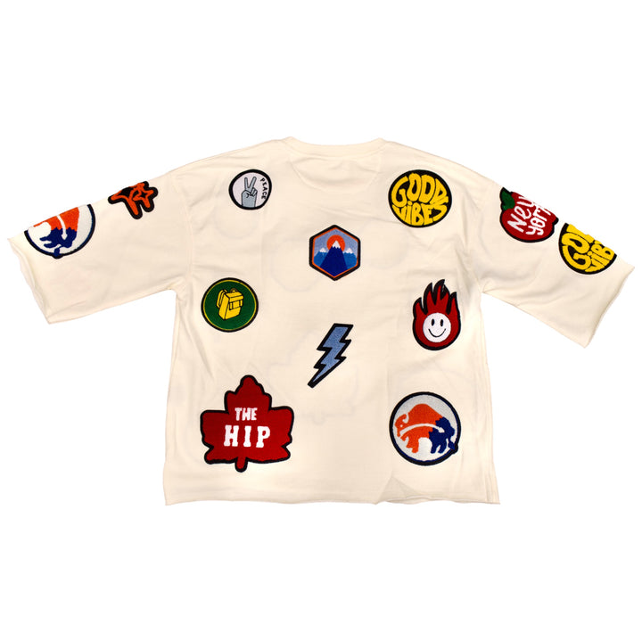 Focus Patchwork Crop Shirt