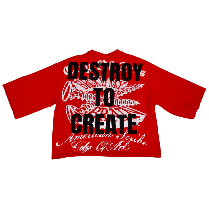 The Syndicate ART Crop Shirt Red