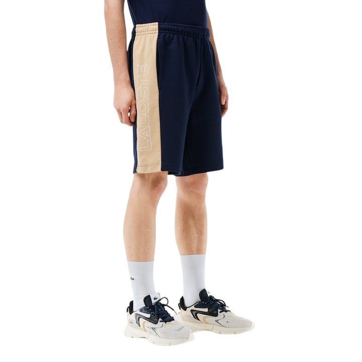 Lacoste Colorblock Fleece Shorts Navy / Beige