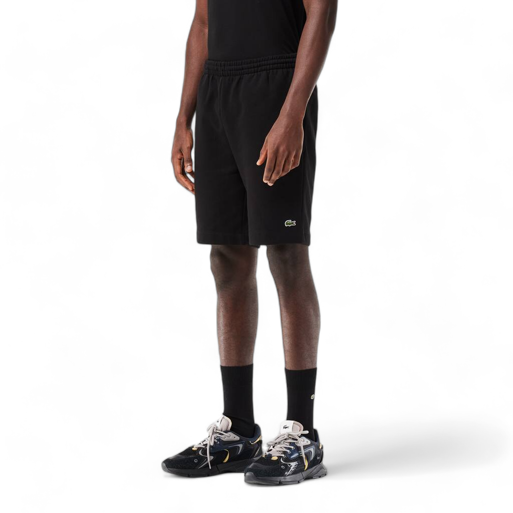 Lacoste Regular Fit Fleece Shorts Black