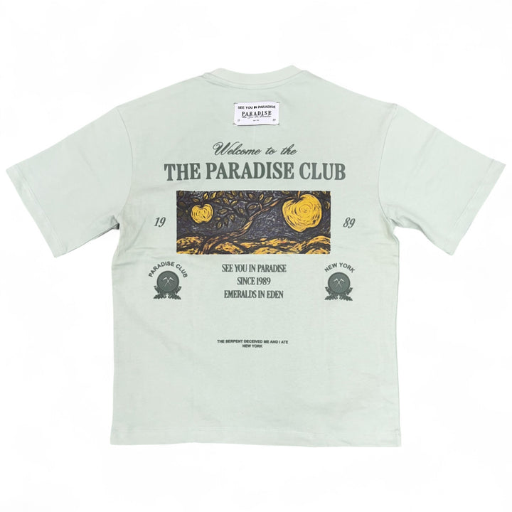 See You In Paradise Crop Tee Light Sage