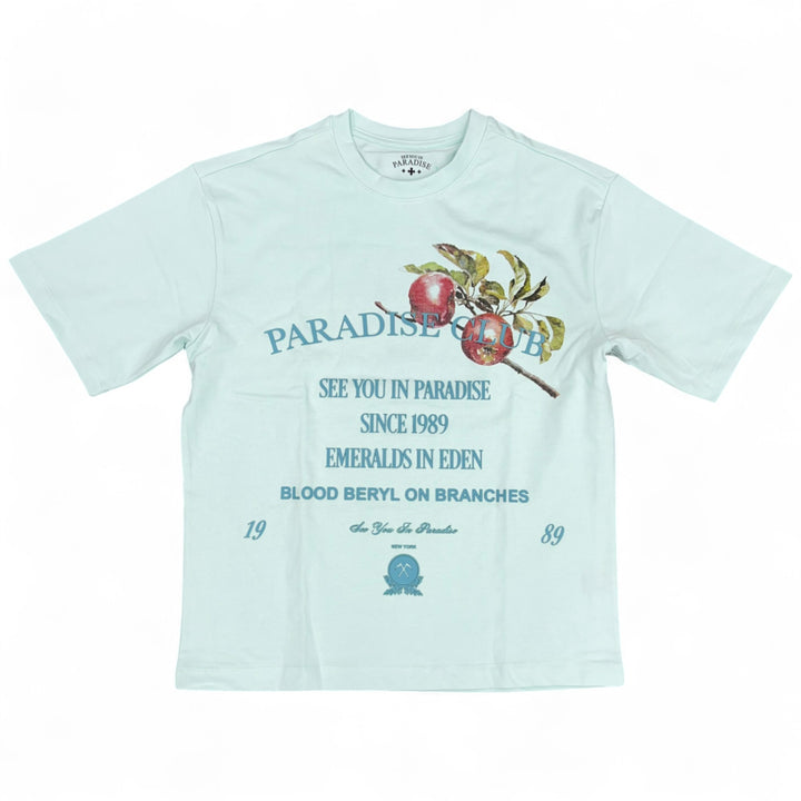 See You In Paradise Crop Tee 9206 Costal Blue