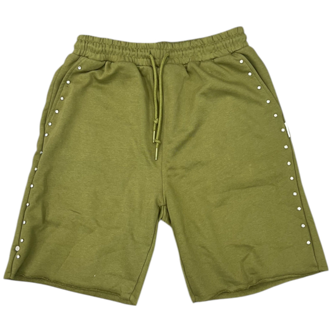 BKYS SP1279 Rhinestone Shorts Oak