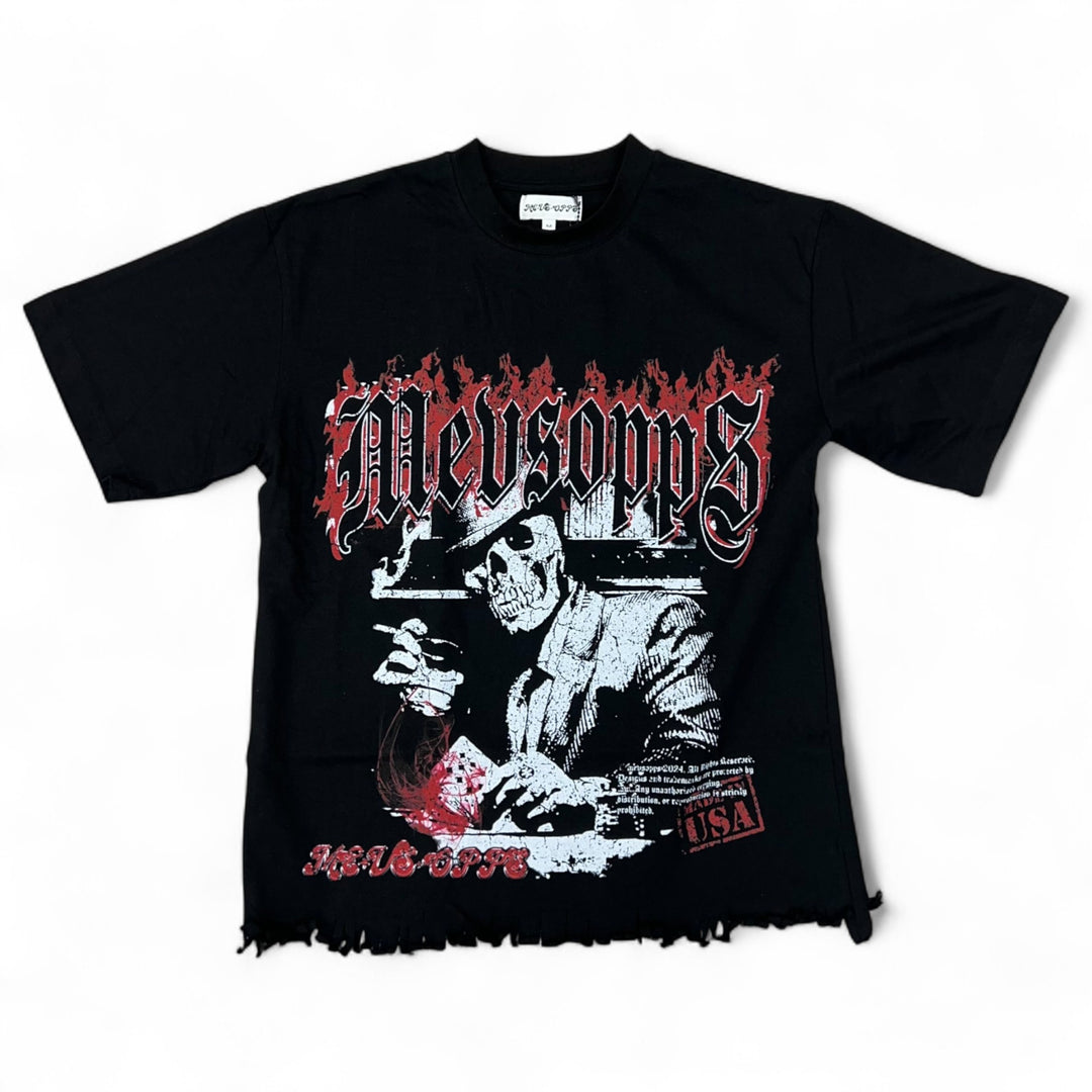 Me Vs Opps Plan B Crop Tee Black