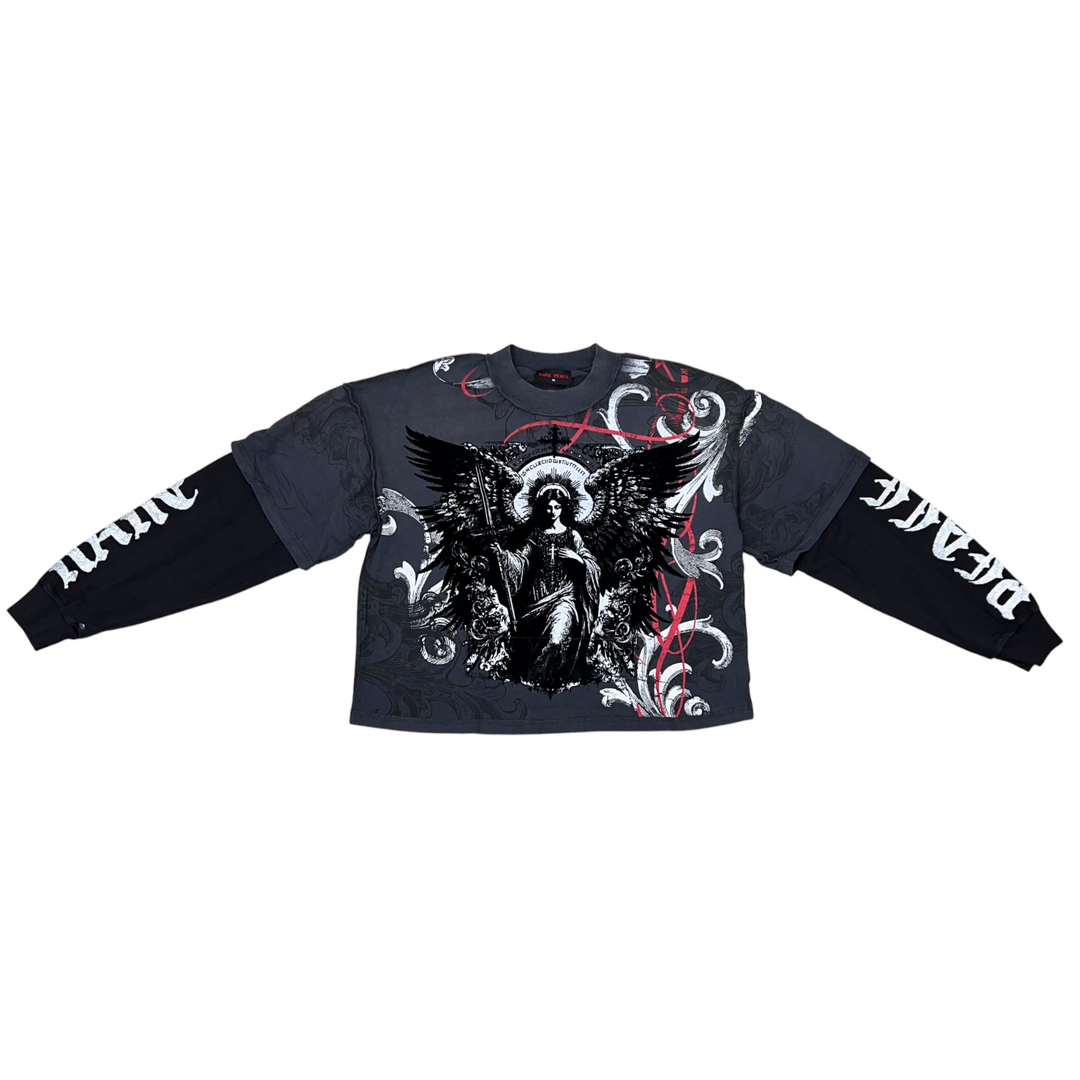 Rare Peace RK5046 Angel Sweater Grey