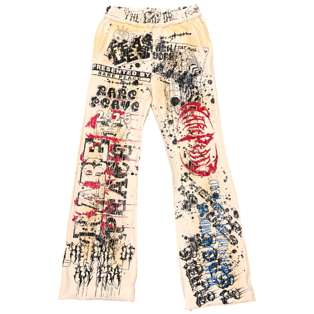 Rare Peace All Over Print Jogger Khaki