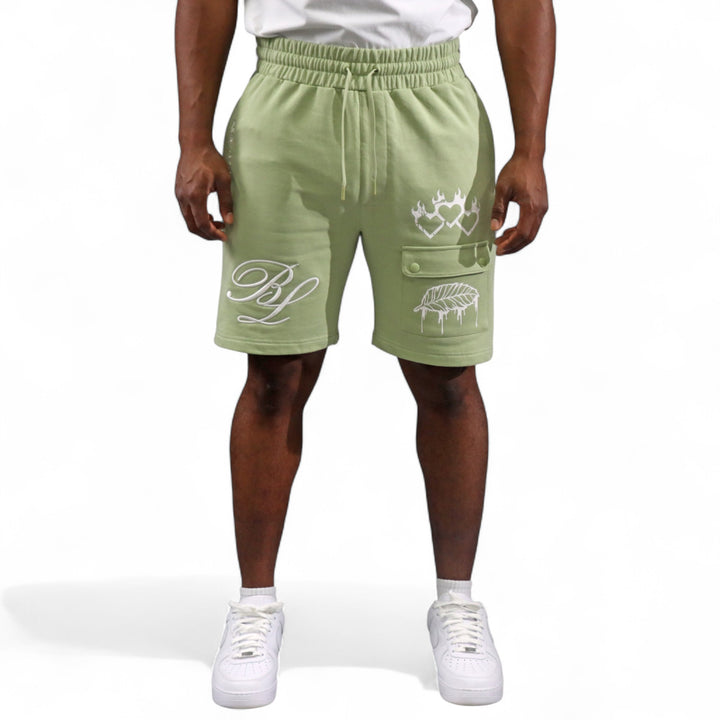 Blac Leaf Heart Of A Champion Sage Big & Tall Shorts