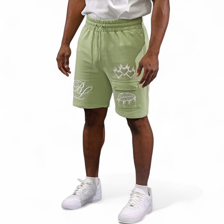 Blac Leaf Heart Of A Champion Sage Big & Tall Shorts