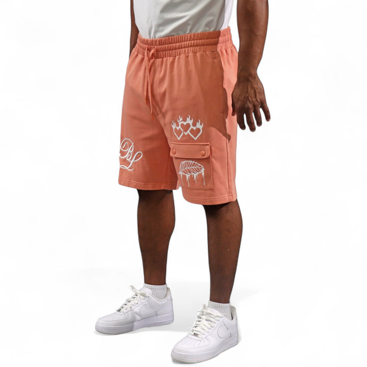 Blac Leaf Heart Of A Champion Salmon Shorts