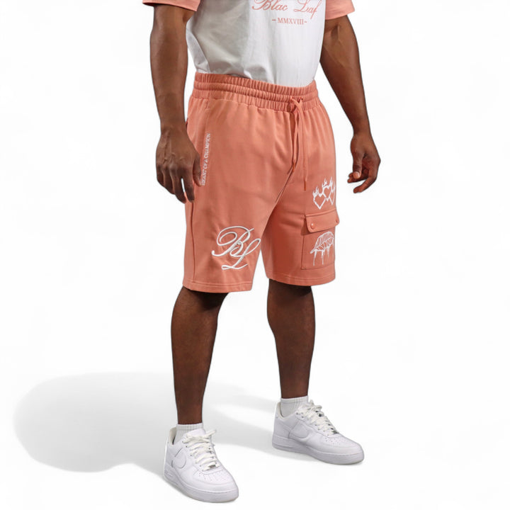 Blac Leaf Heart Of A Champion Salmon Shorts