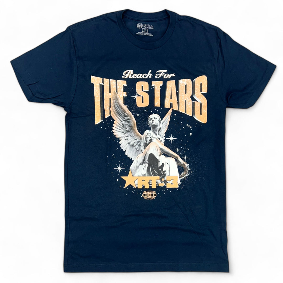 Risq Takers Reach 4 The Stars Tee Navy