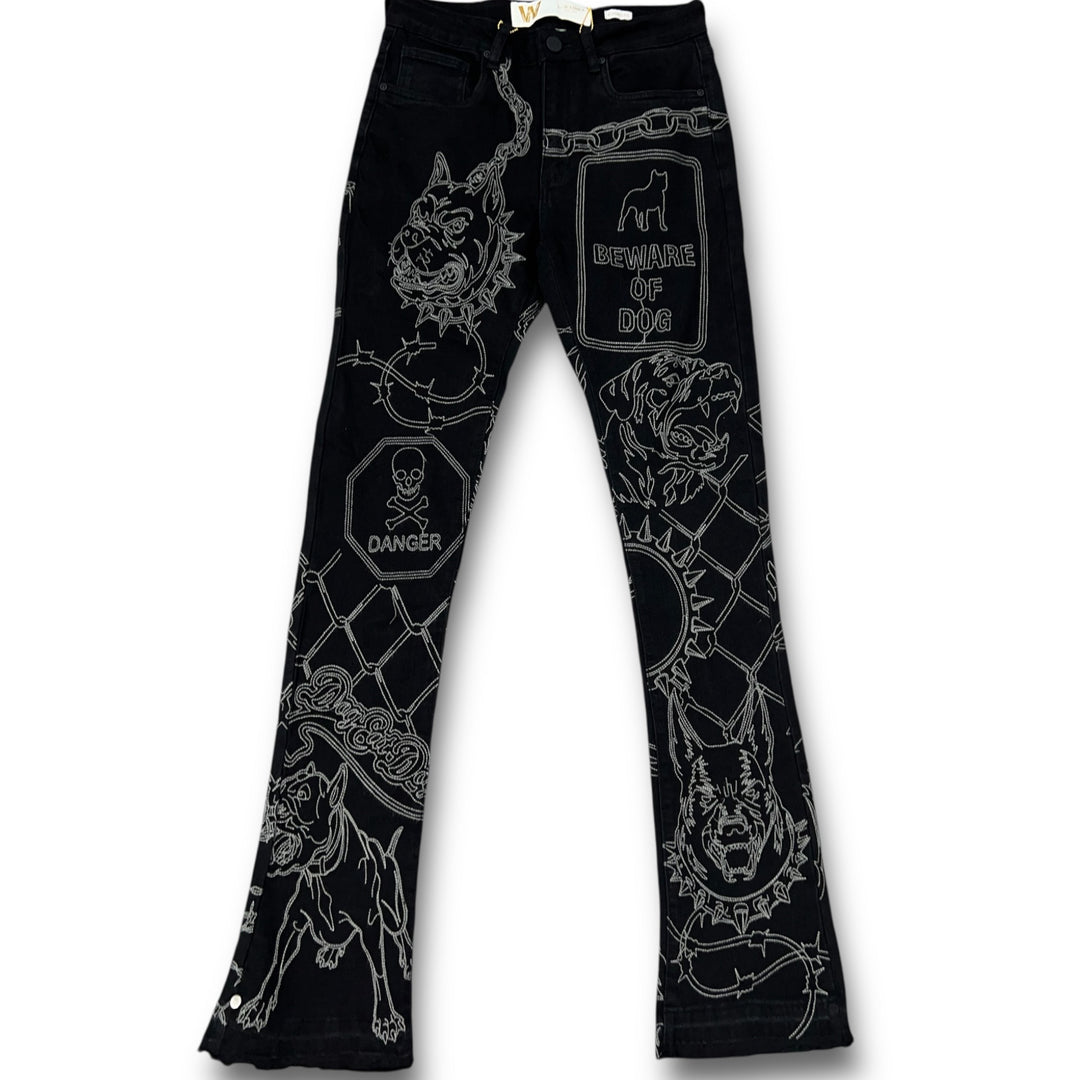 Waimea M8415 Stacked Fit Jean Jet Black
