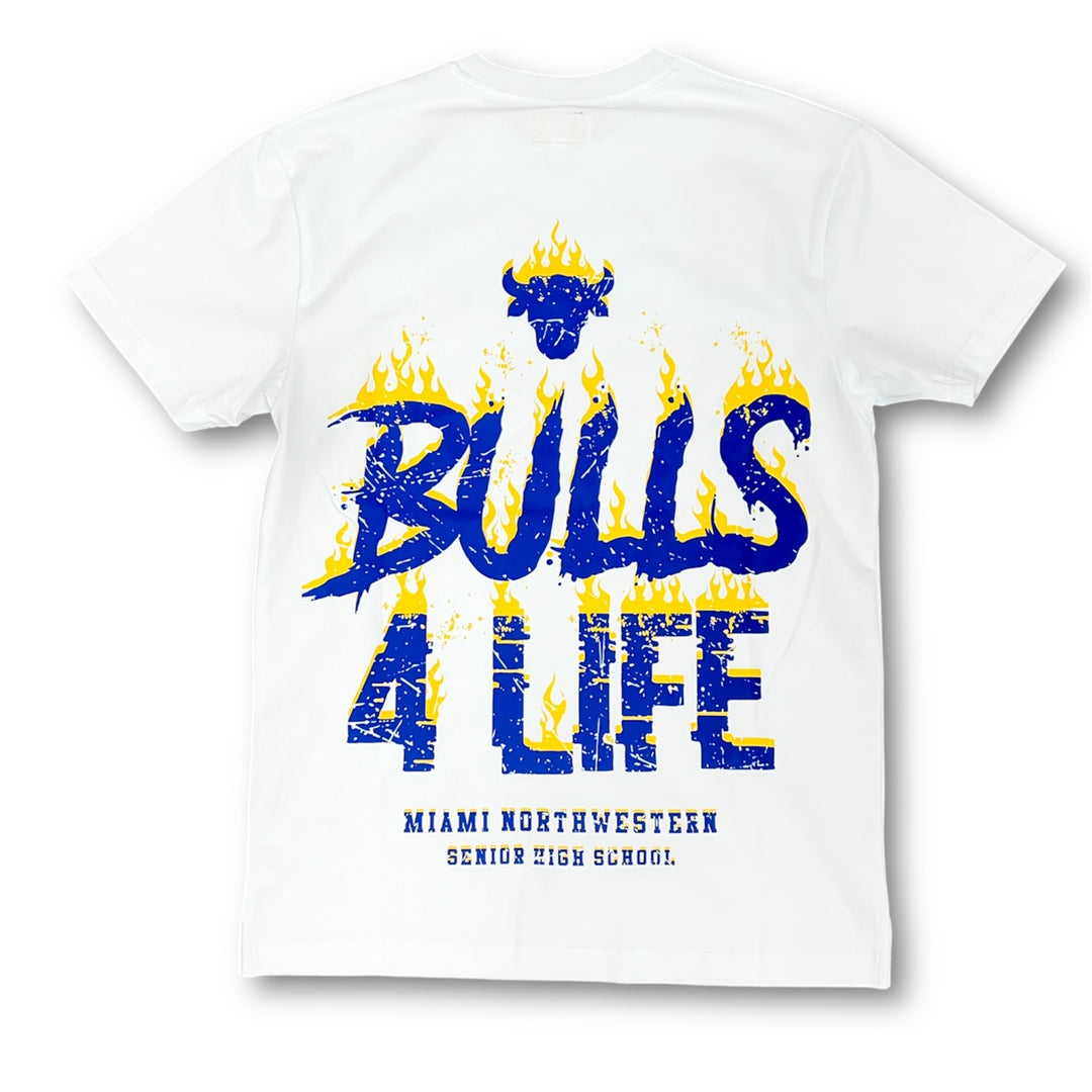 District Of Dade Bulls Flexin Tee White