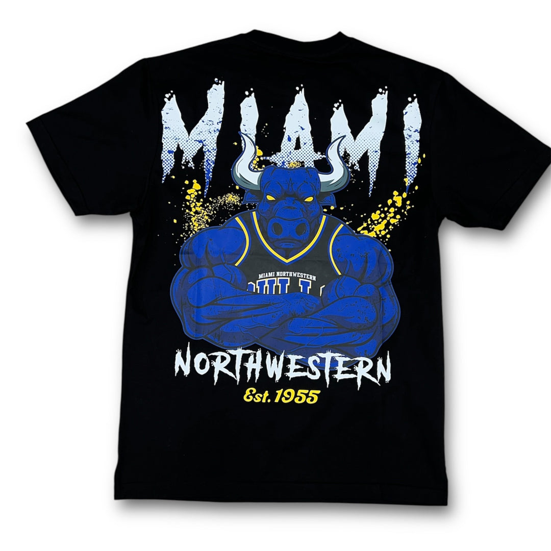 District Of Dade NW Bulls Tee Black