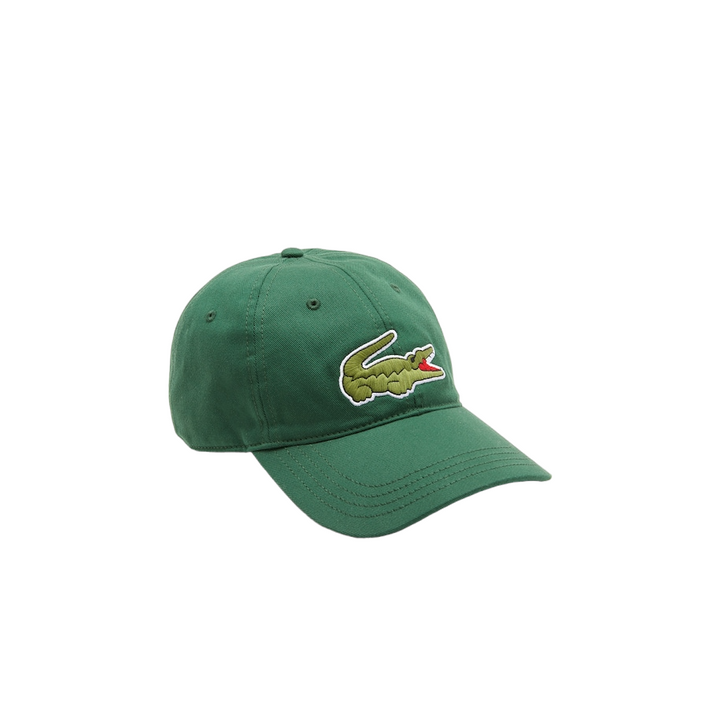 Lacoste Unisex Adjustable Organic Cotton Twill Cap Olive