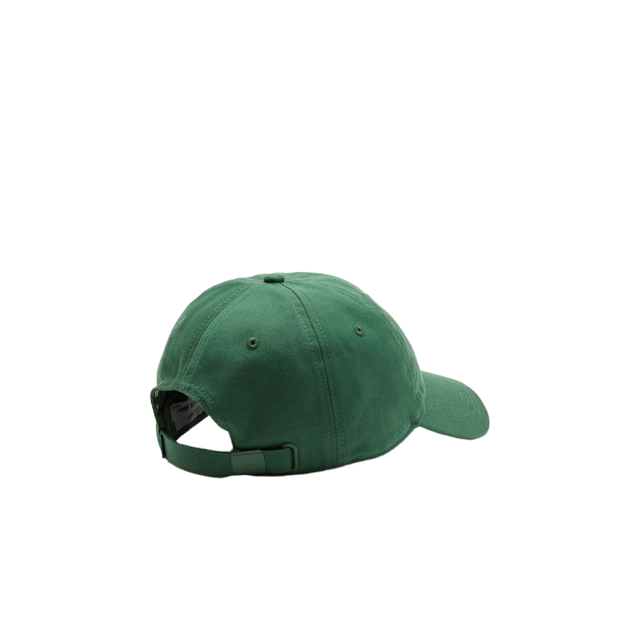 Lacoste Unisex Adjustable Organic Cotton Twill Cap Olive