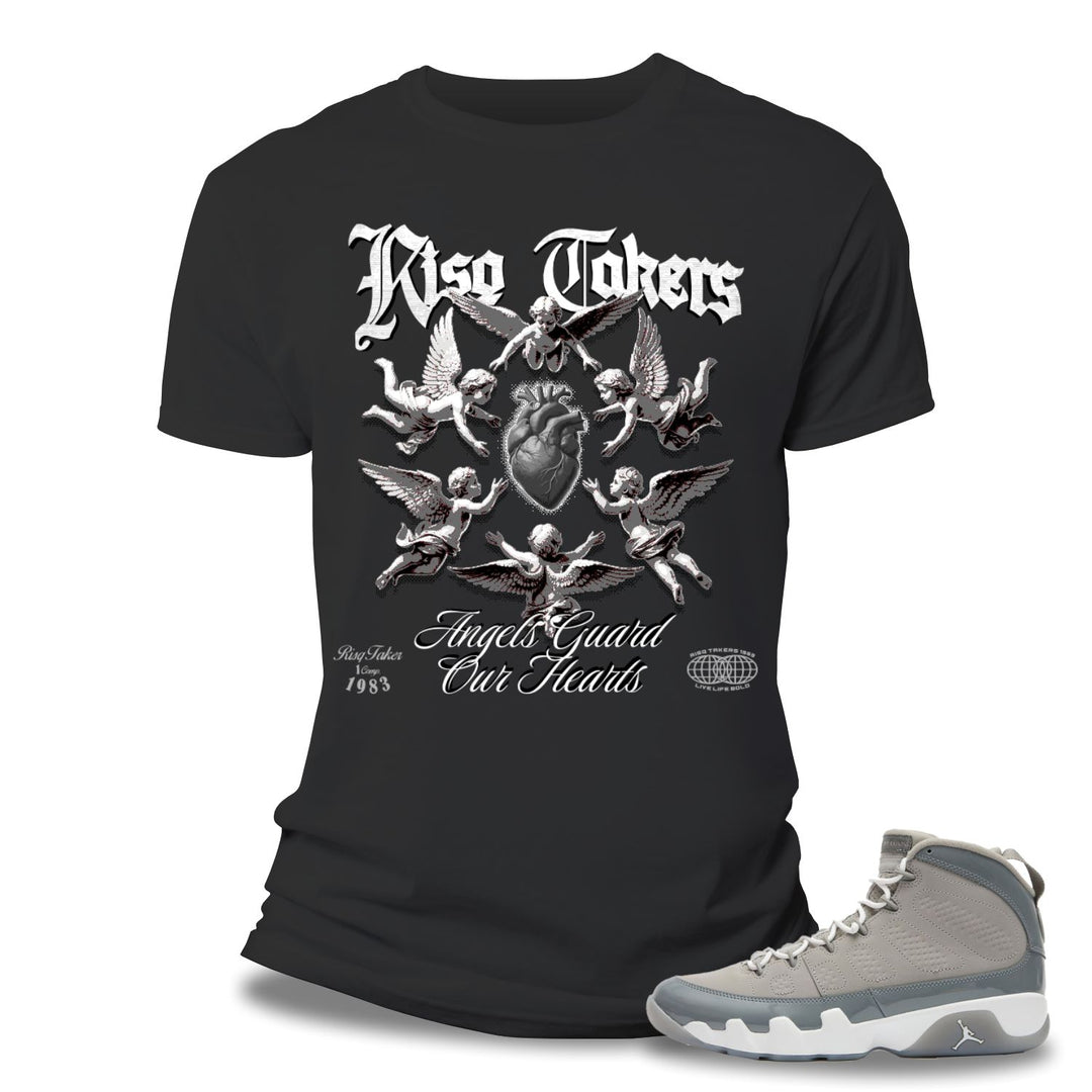 Risq Takers Angels Guard Our Hearts Tee Dark Grey