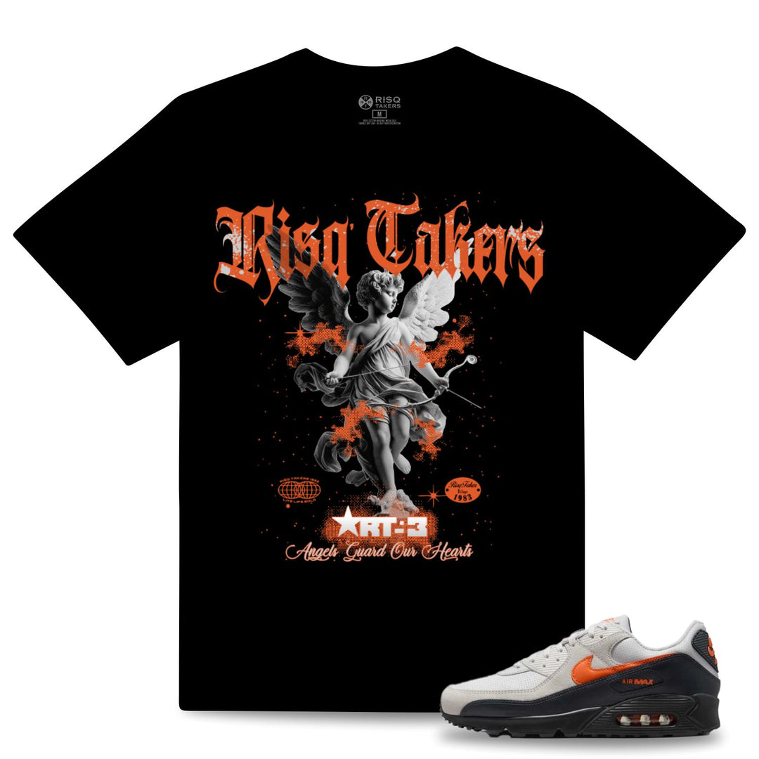 Blac Leaf Angels Guard Tee Black With Orange