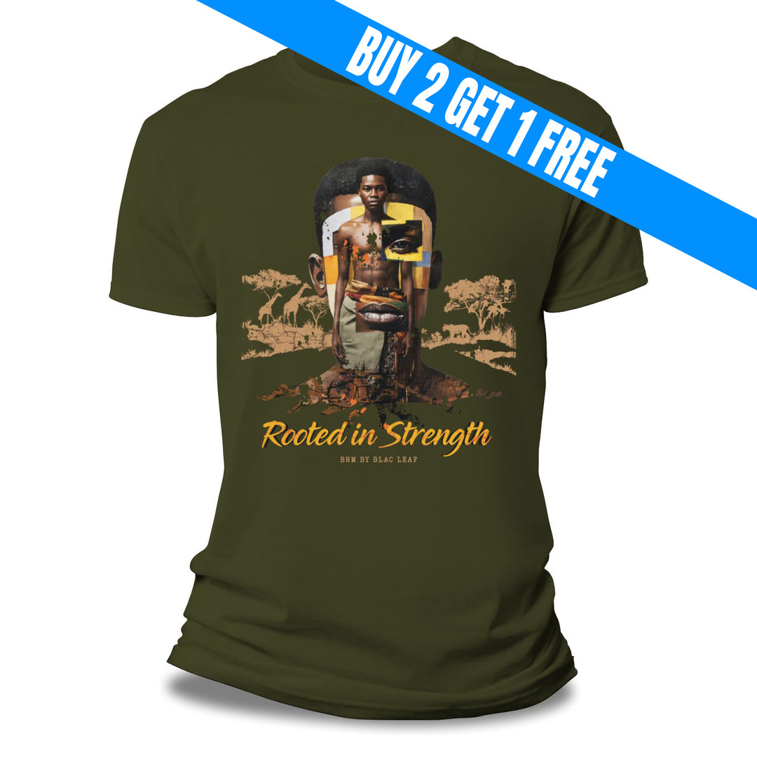 Risq Takers Rooted In Strength Tee Olive