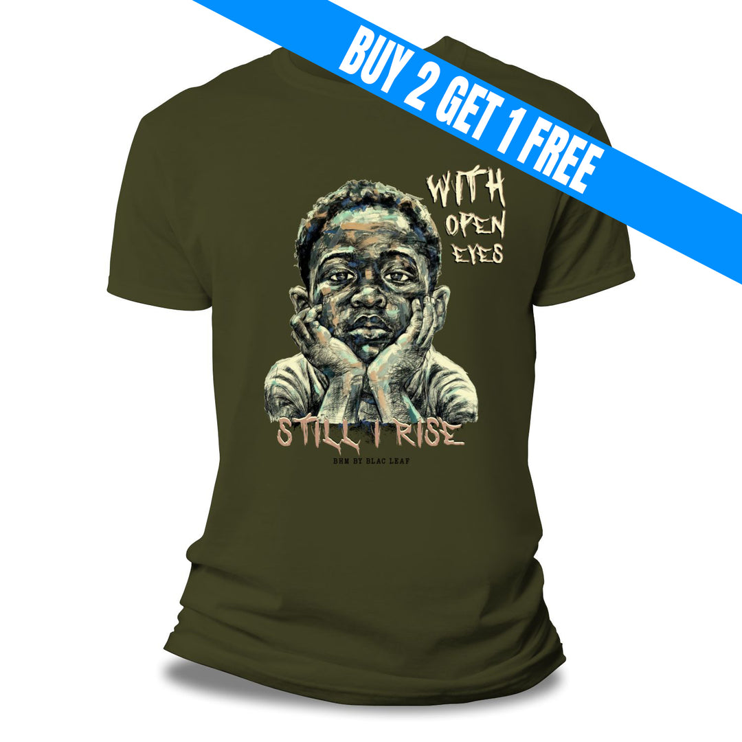 Risq Takers With Open Eyes Tee Olive