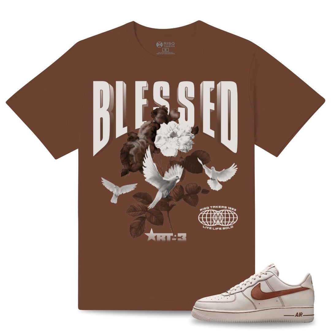 Risq Takers Blessed Dove Tee Rust