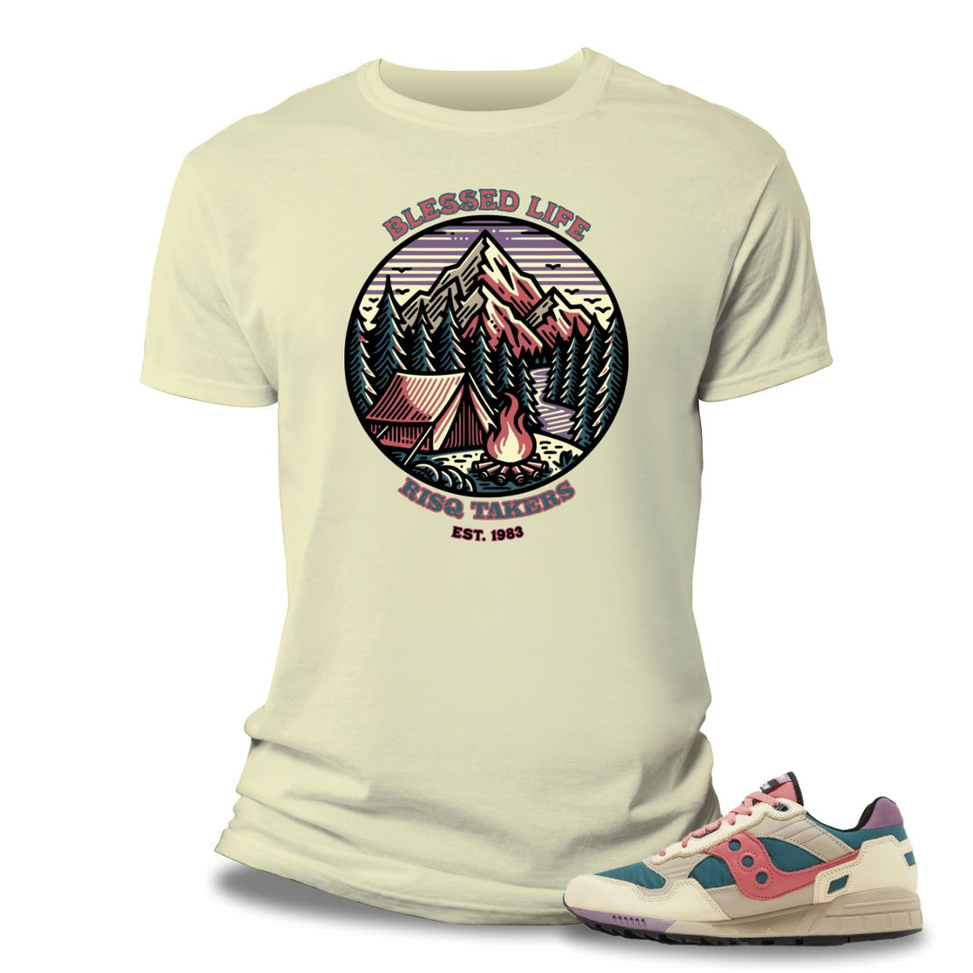 Risq Takers Blessed Life Tee Nat/Pnk