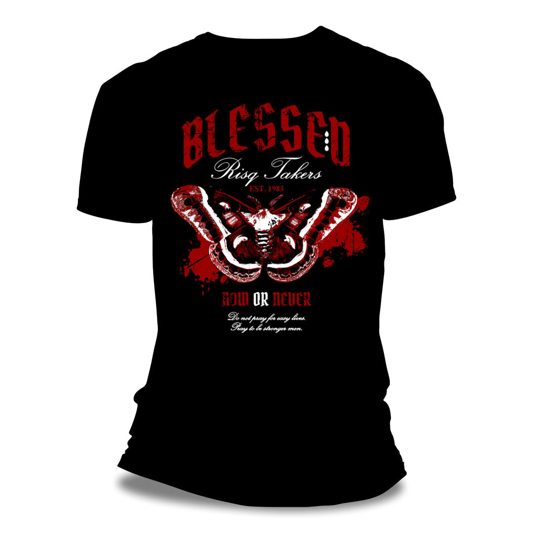 Risq Takers Blessed Now or Later Tee Blk/ Red