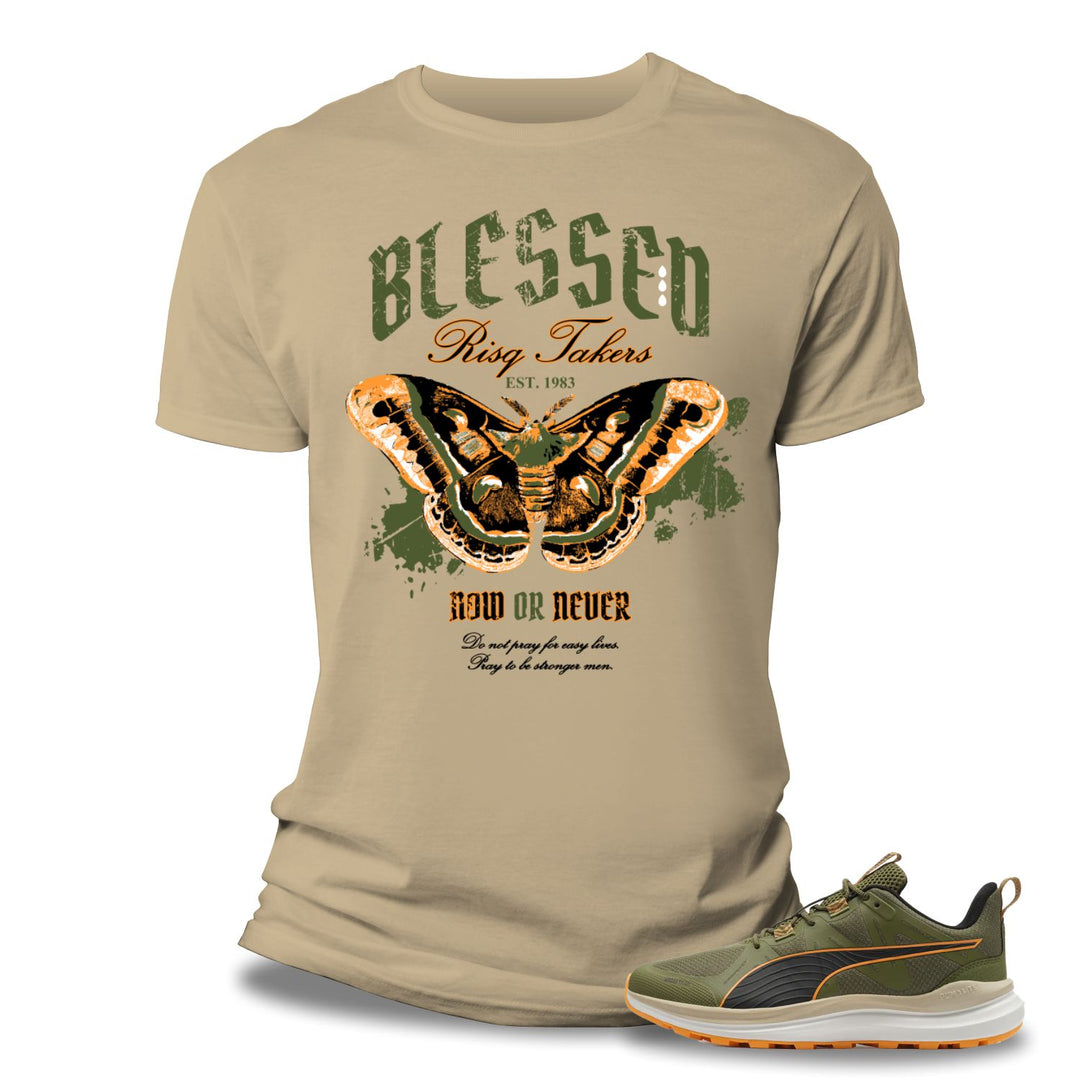 Risq Takers Blessed Now or Later Tee Khaki