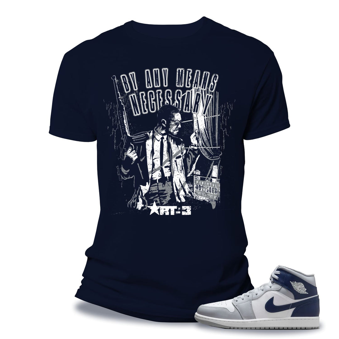 Risq Takers By Any Means Tee Navy