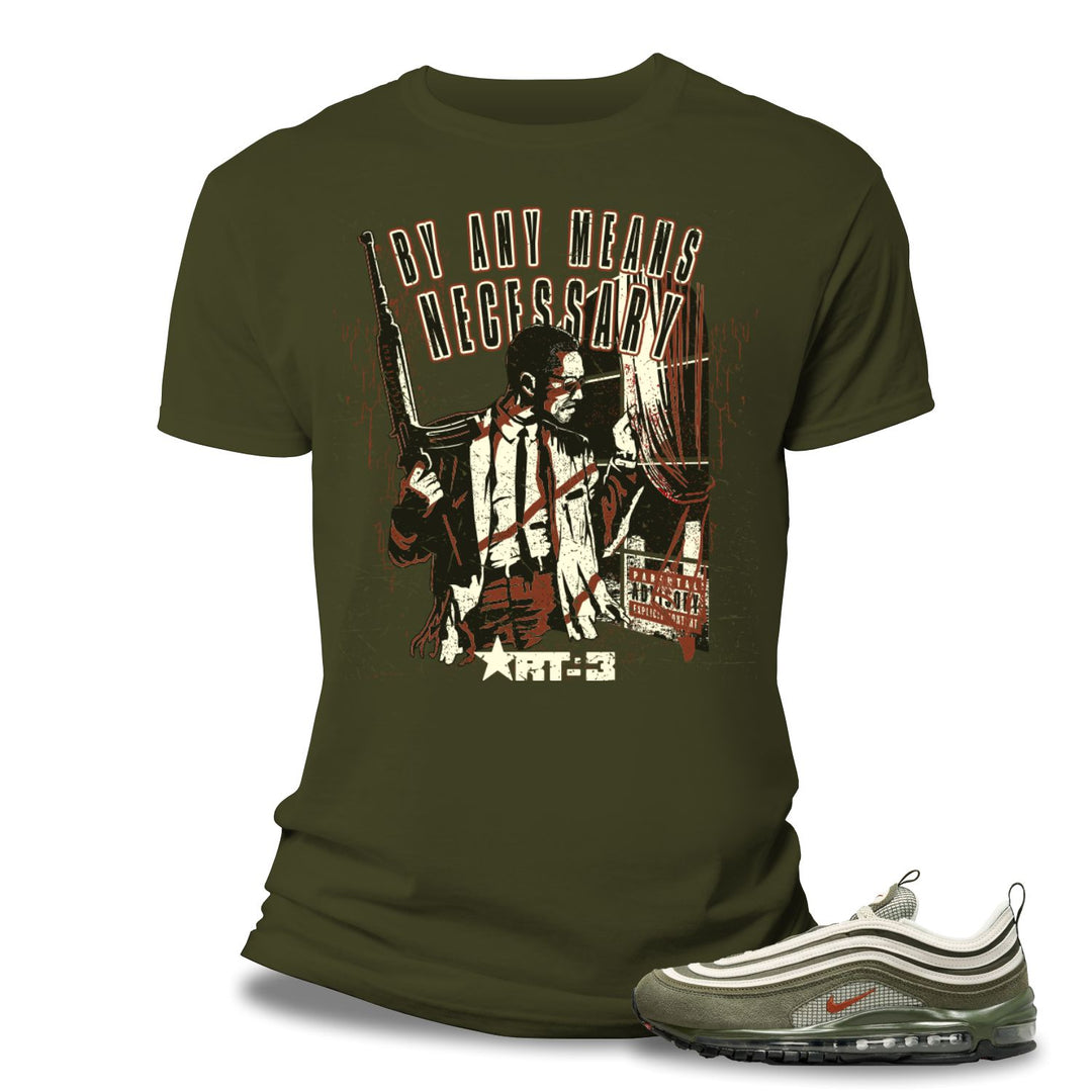 Risq Takers By Any Means Tee Olive