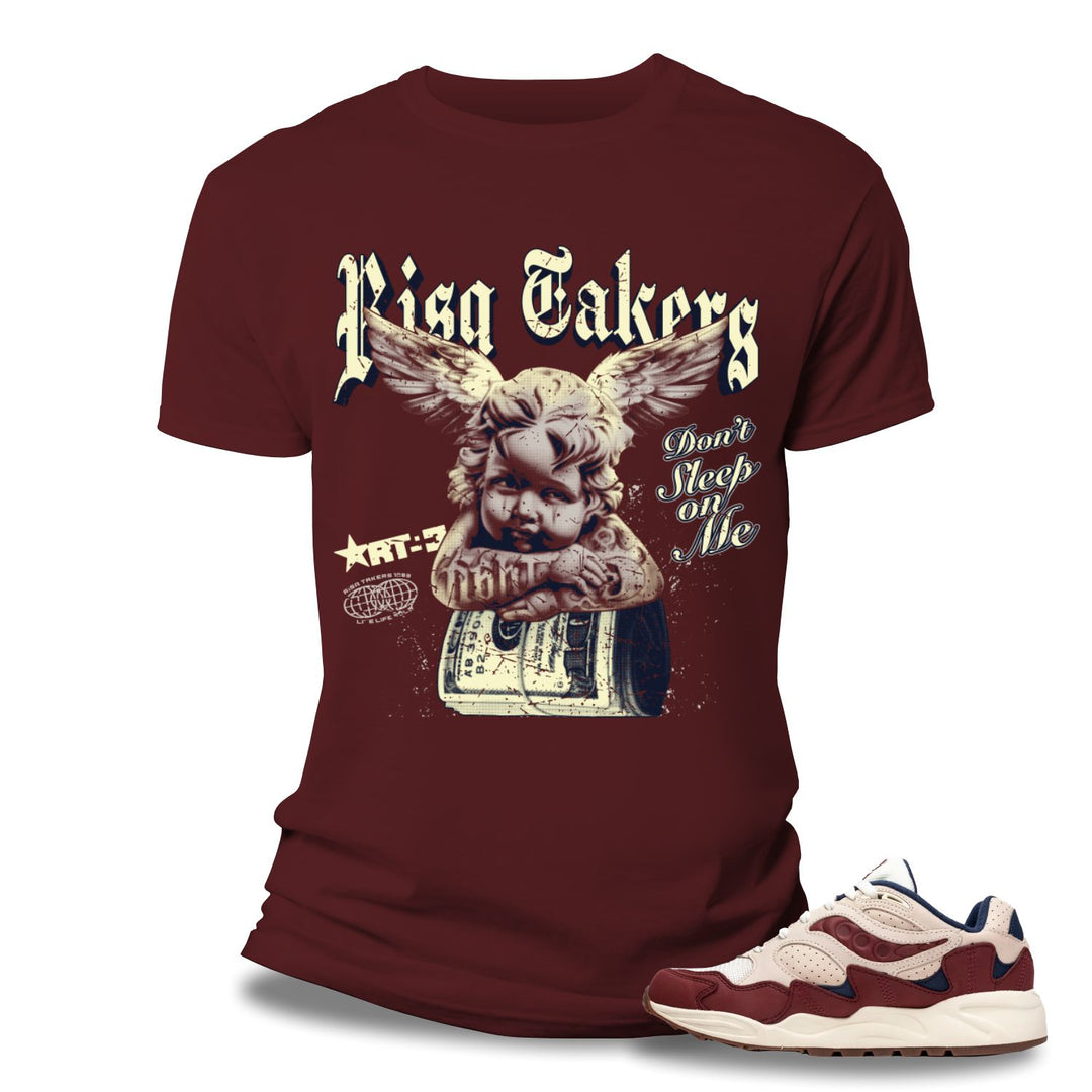 Risq Takers Don't Sleep On Me Tee Burgundy