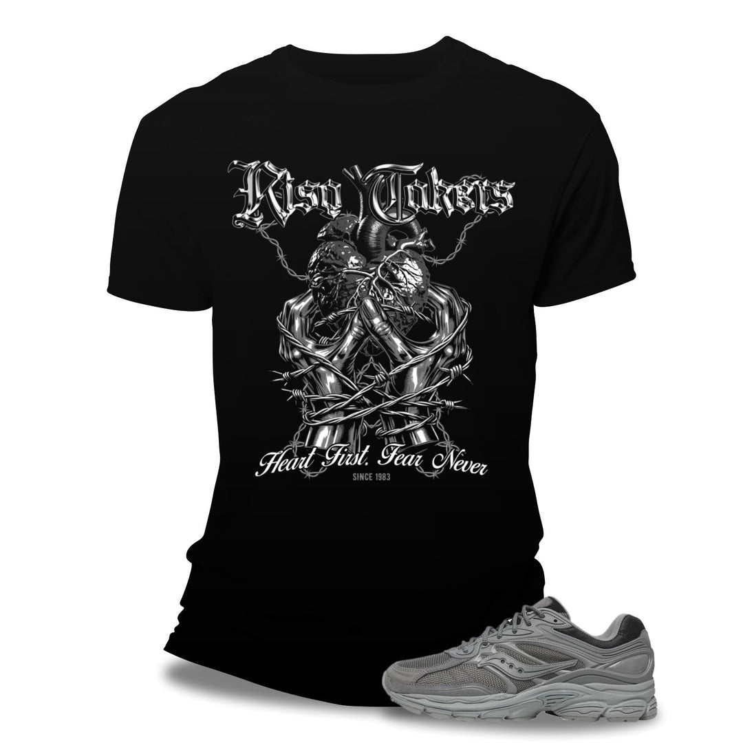 Risq Takers Heart First Fear Never Tee Blk/Gray