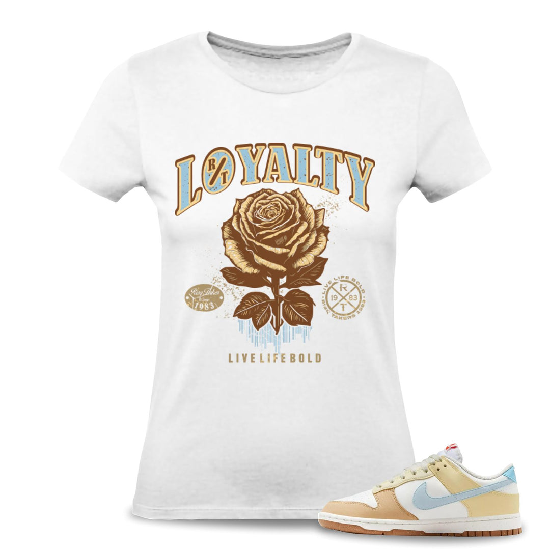Risq Takers Loyalty Womens Tee White/Brown