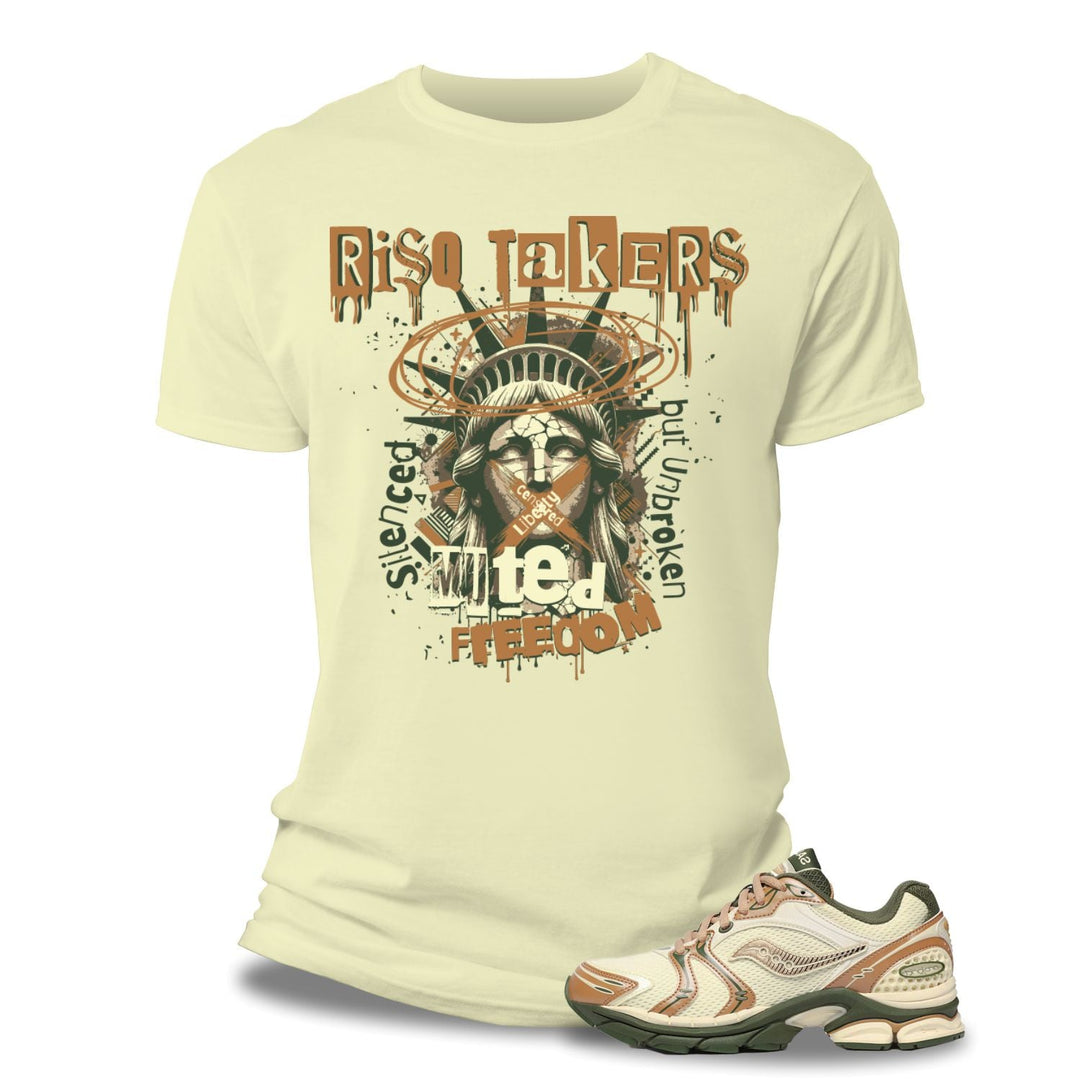 Risq Takers Muted Freedom Tee Nat Combo