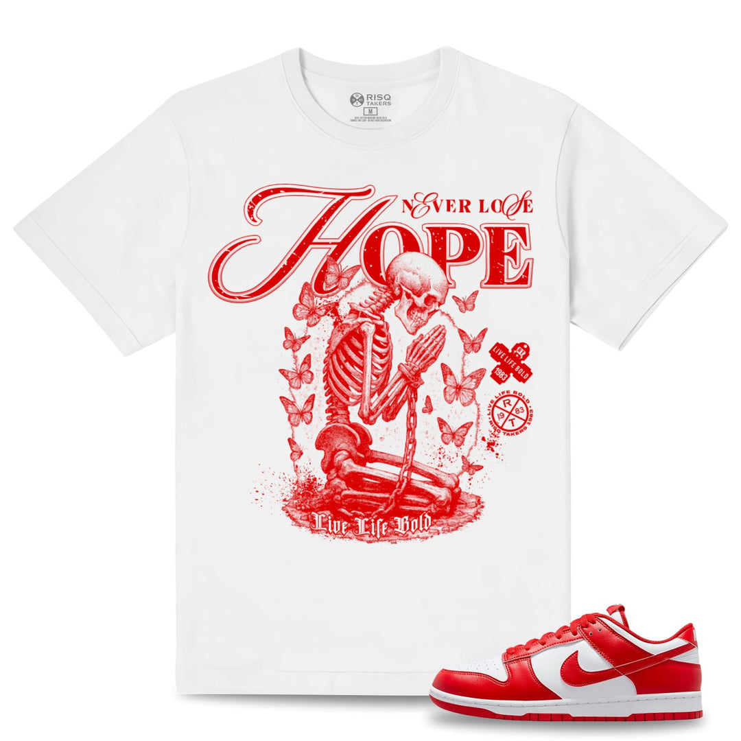Blac Leaf Hope Tee White With Red