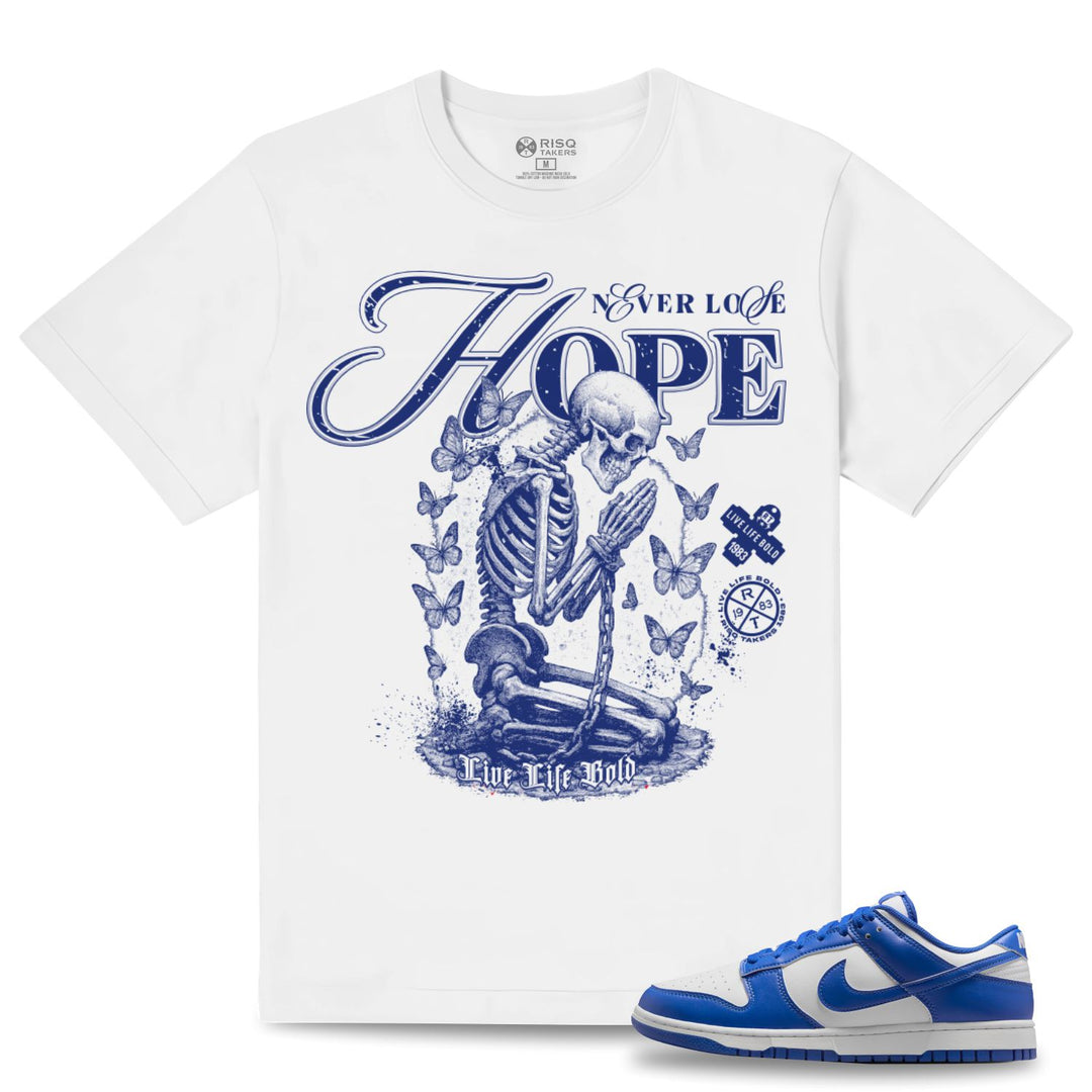 Blac Leaf Hope Tee White With Blue
