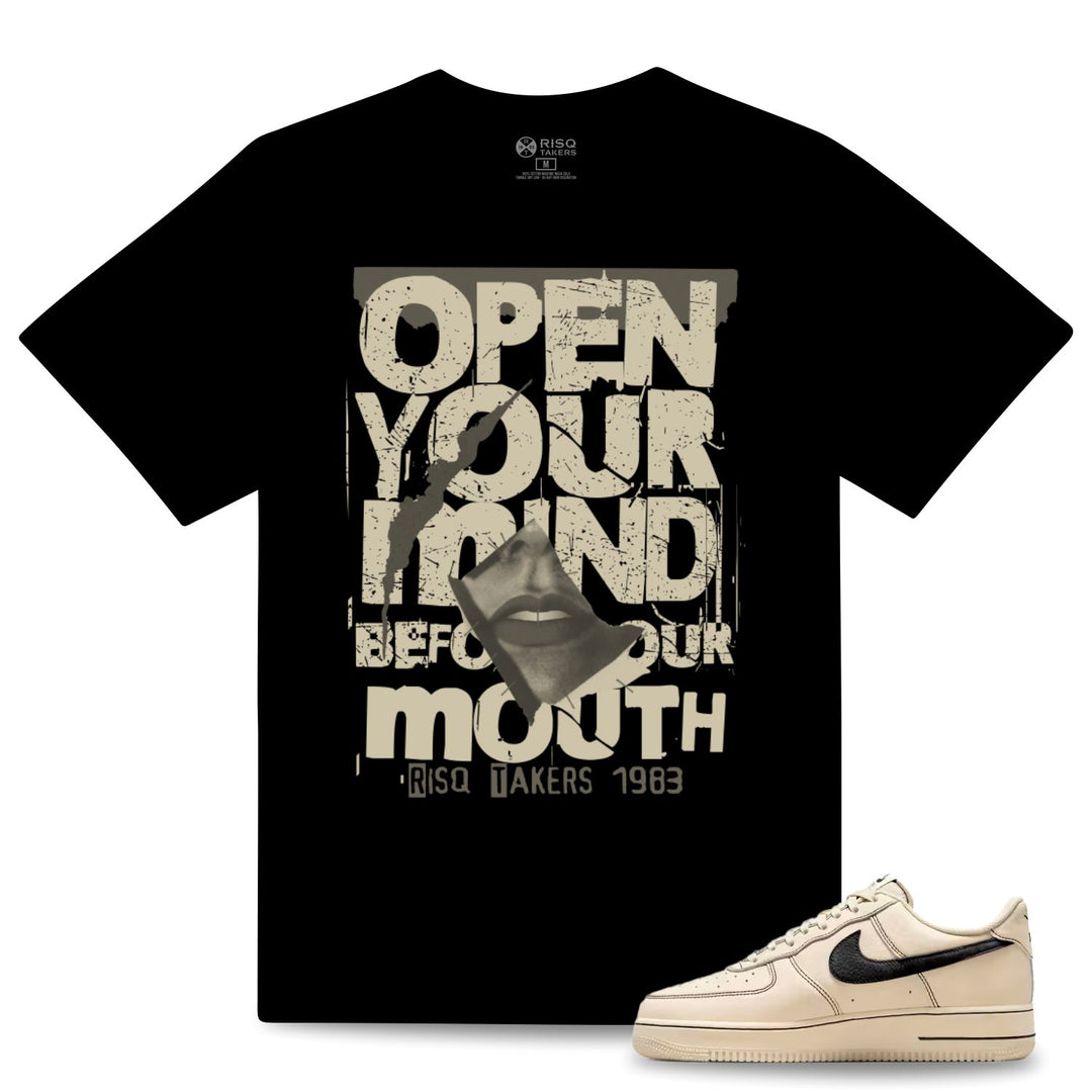 Risq Takers Open Your Mind Tee Black Natural