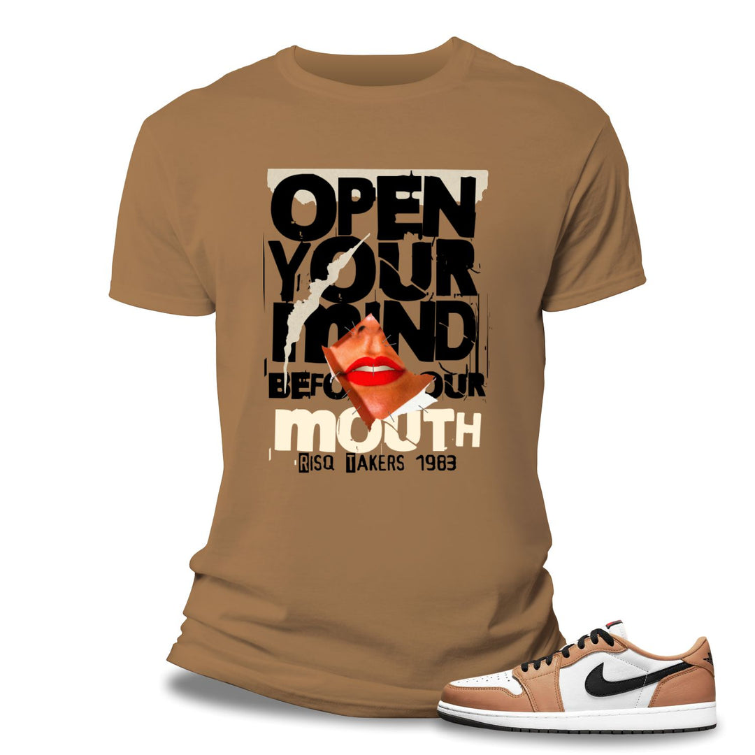 Risq Takers Open Your Mind Tee Khaki