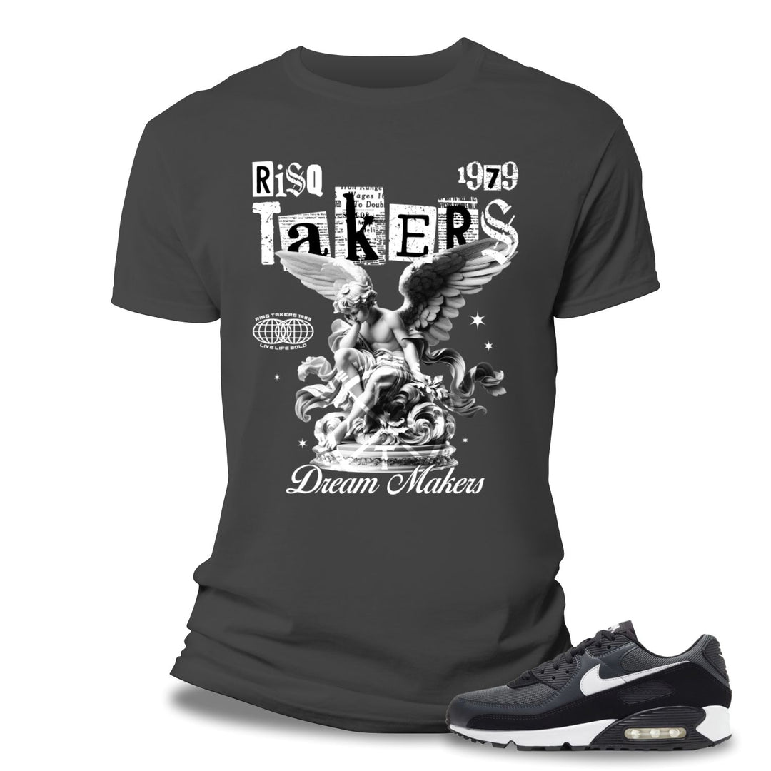 Risq Takers Dream Makers Tee Gray /Wht