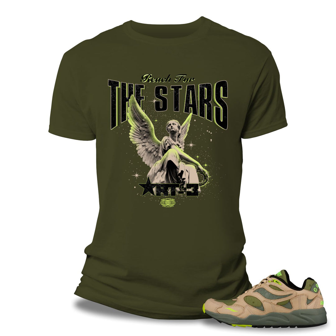 Risq Takers Reach For The Stars Tee Olive